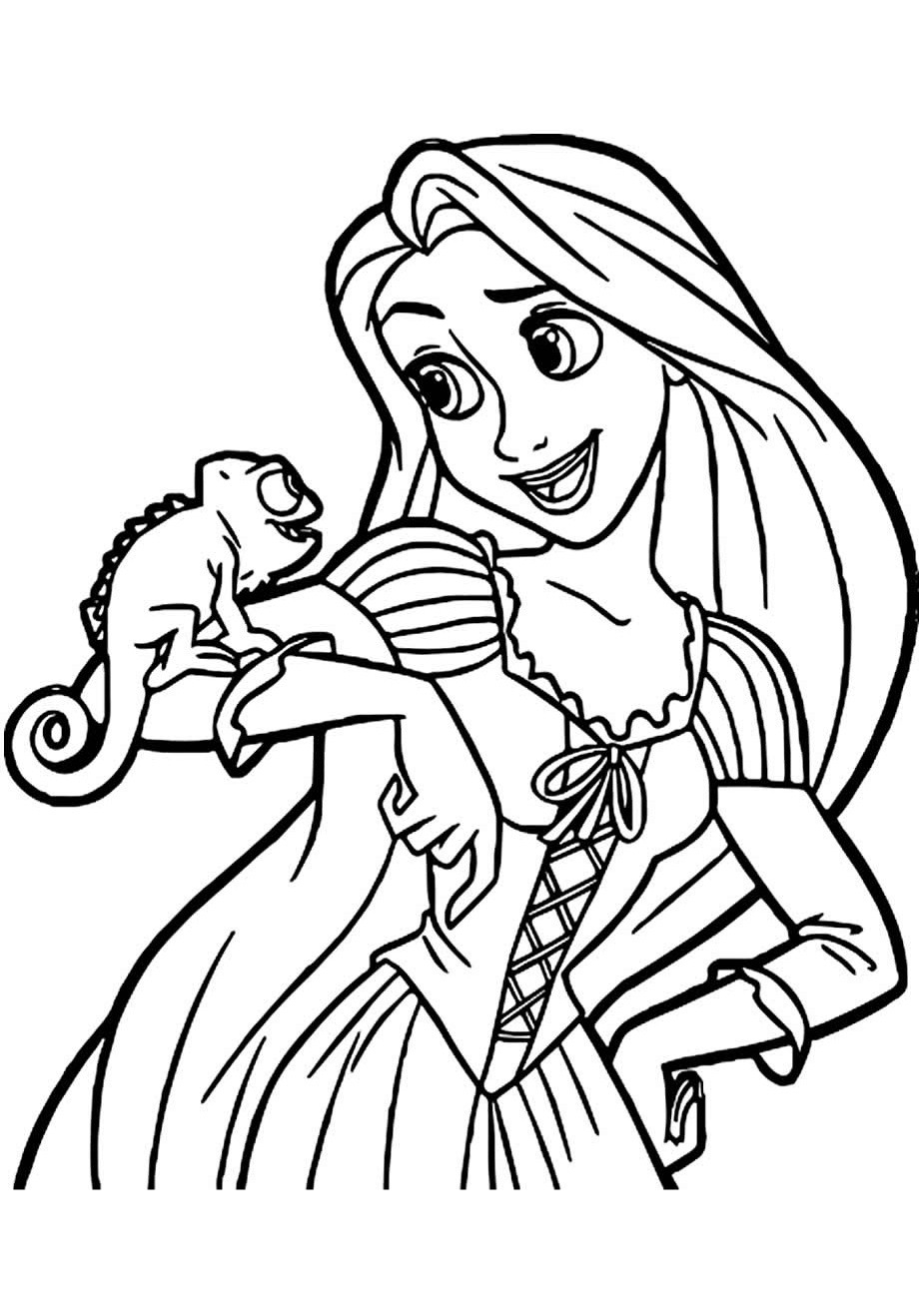 Printable Tangled Coloring Pages