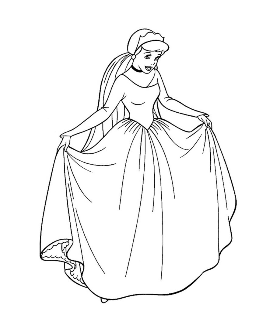 Coloring Pages Free Printable Princess Coloring Pages