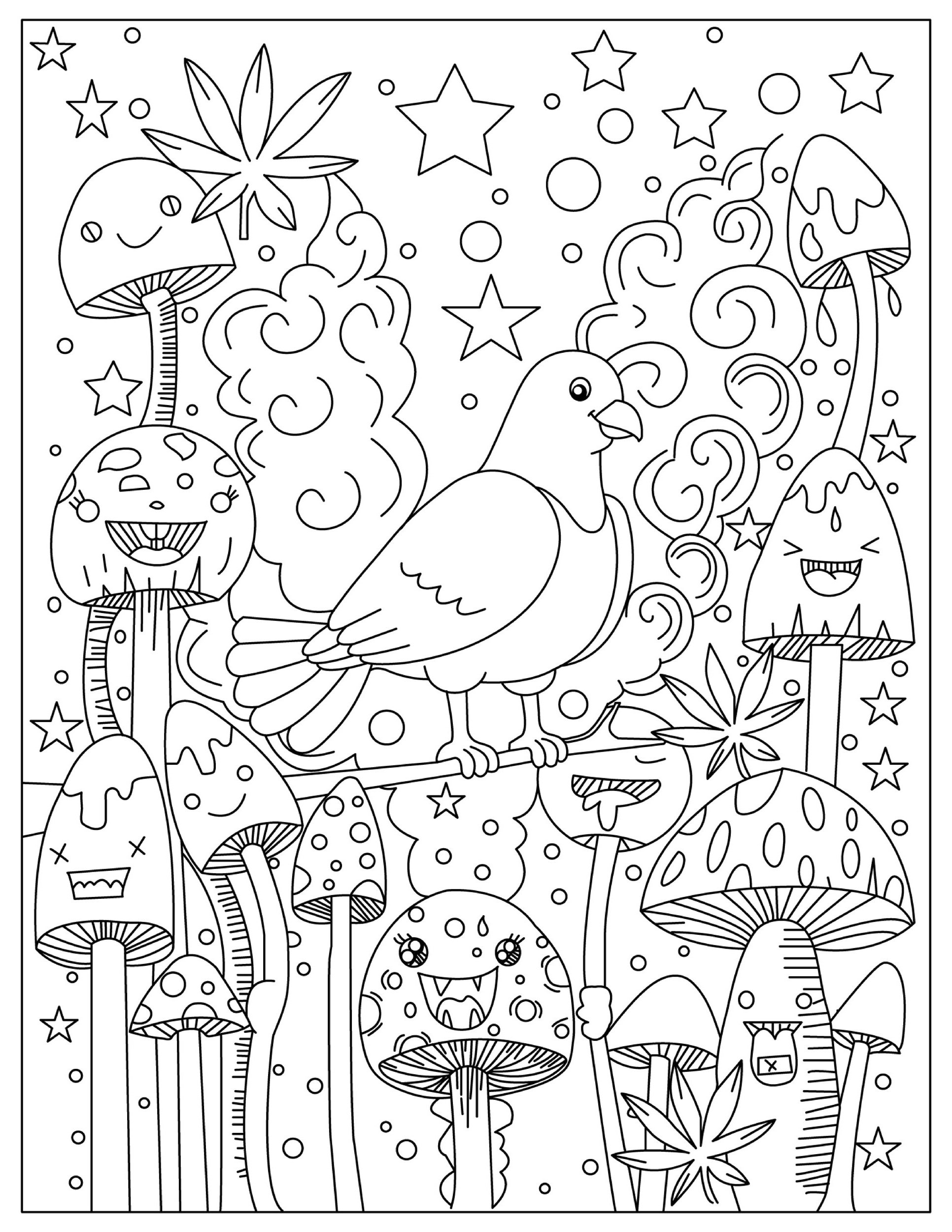 Stoner Coloring Pages Printable