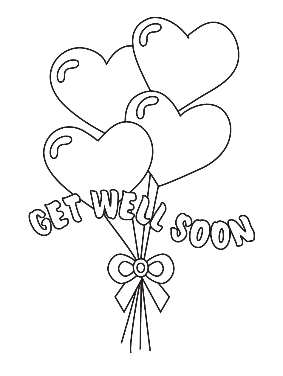 Printable Get Well Soon Coloring Pages