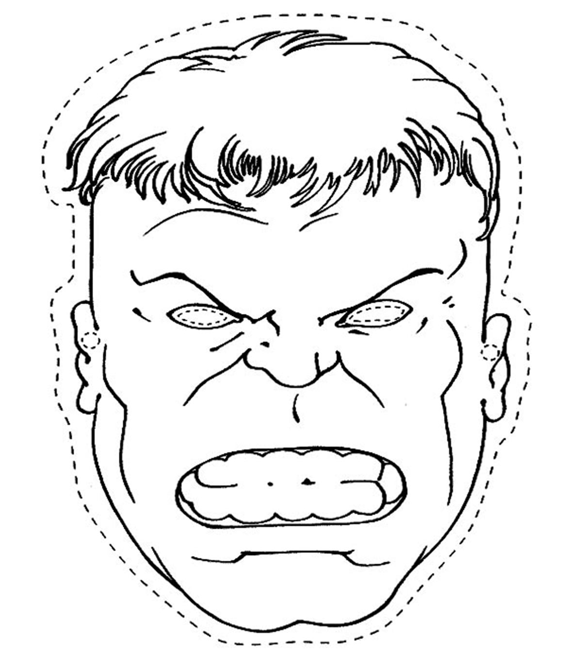 Printable Coloring Pages Hulk