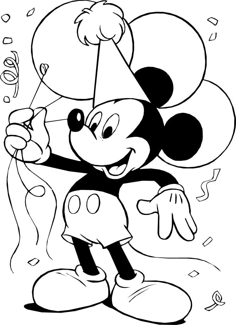 Mickey Mouse Coloring Pages Free