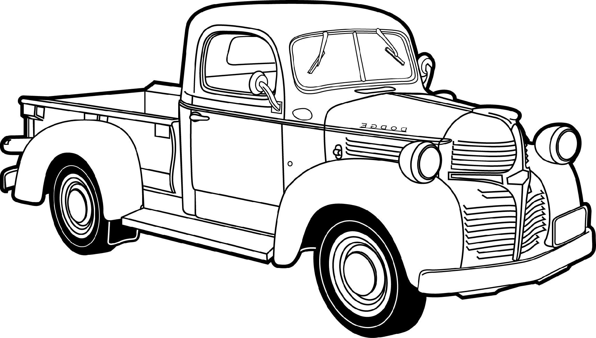 Printable Coloring Pages Of Trucks