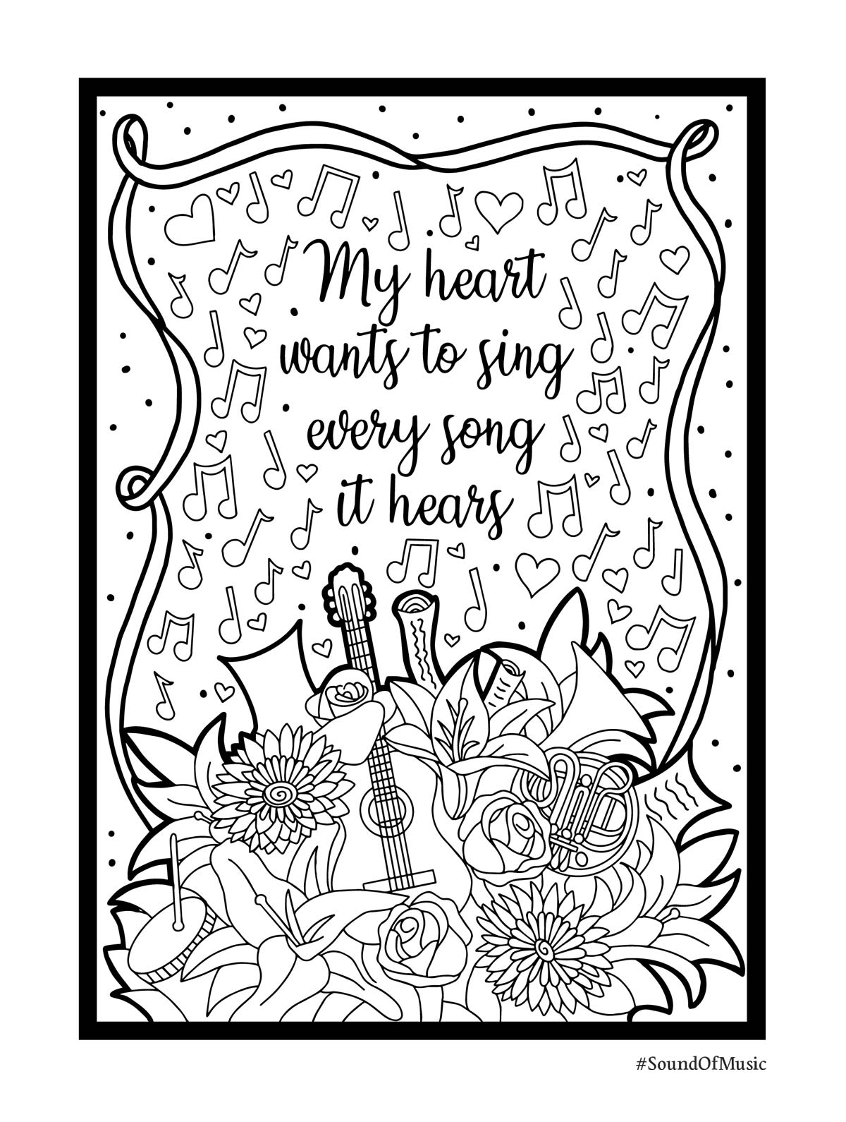 Music Coloring Pages Printable
