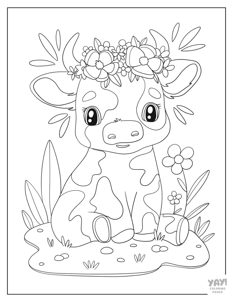 cow coloring pages free printables