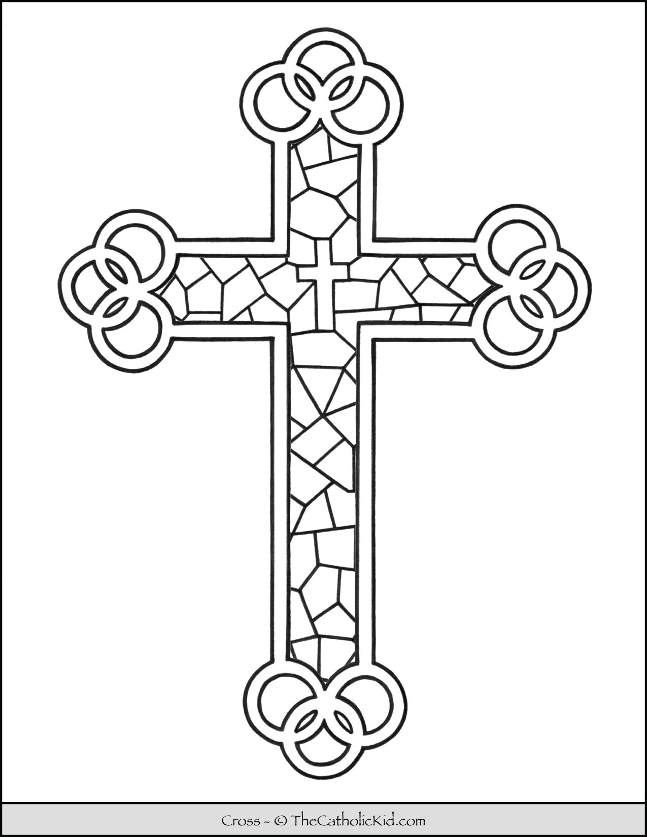 Cross Archives Page 2 Of 3 The Catholic Kid Catholic Coloring Pages And Games For Children