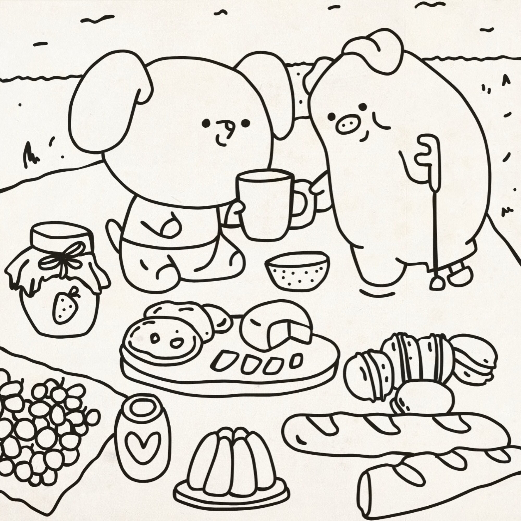 Aesthetic Coloring Pages Printable