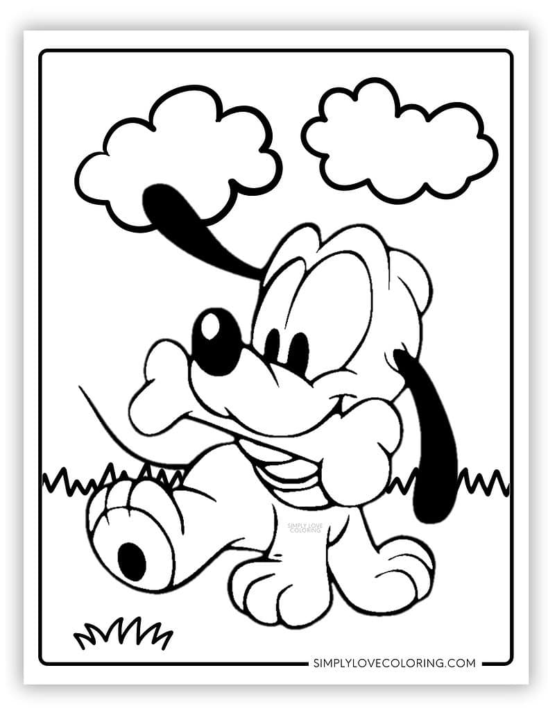 Cute Disney Coloring Pages Free PDF Printables Simply Love Coloring