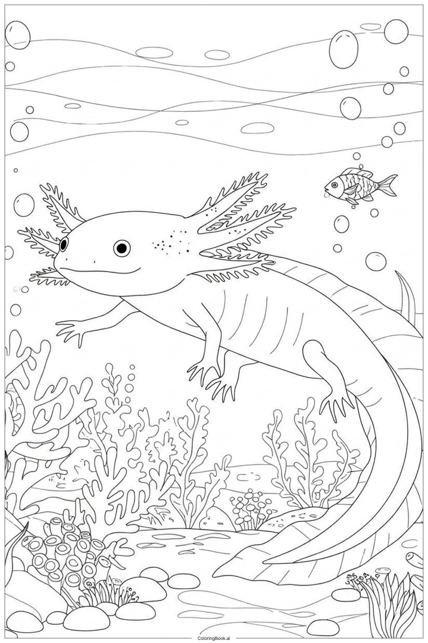 Cute Fox With Cupcakes Coloring Page Free PDF PNG Printable 