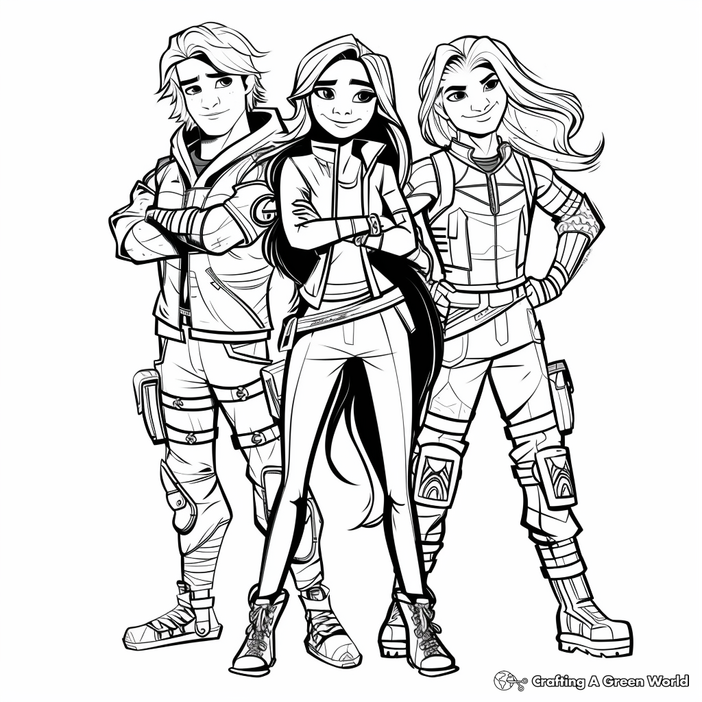 Printable Coloring Pages Descendants