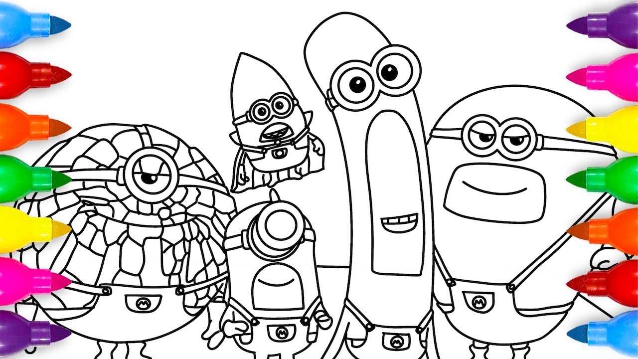 Coloring Pages Printable Minions