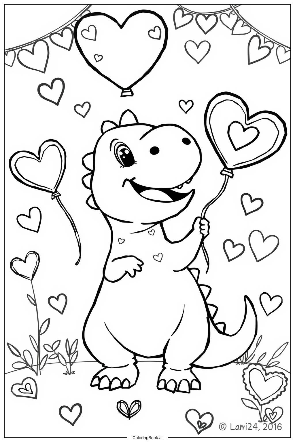 Valentine Coloring Pages Free
