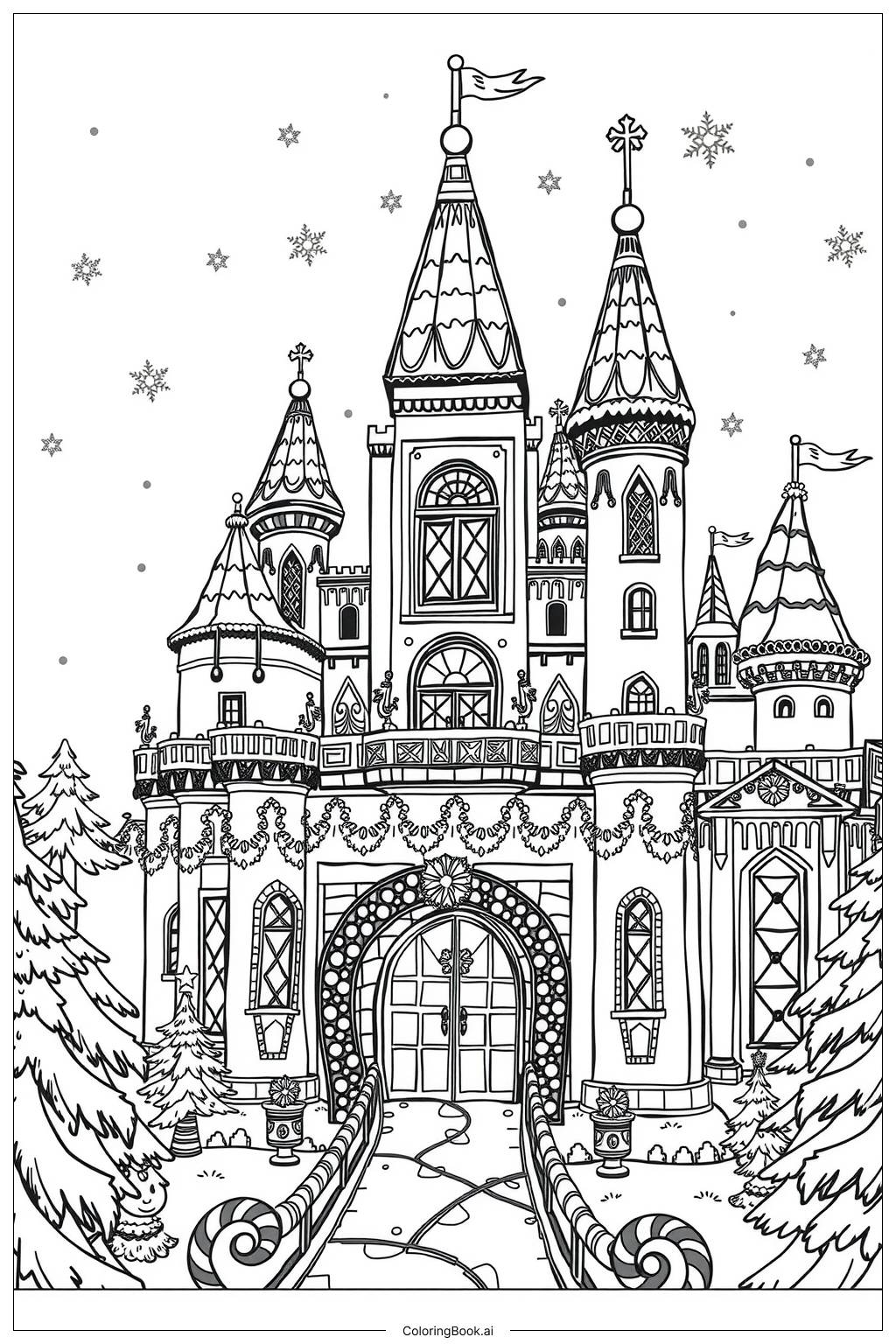 Printable Castle Coloring Pages