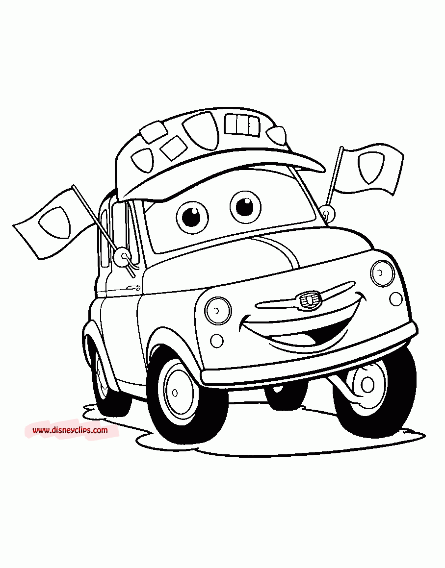Cars Movie Printable Coloring Pages