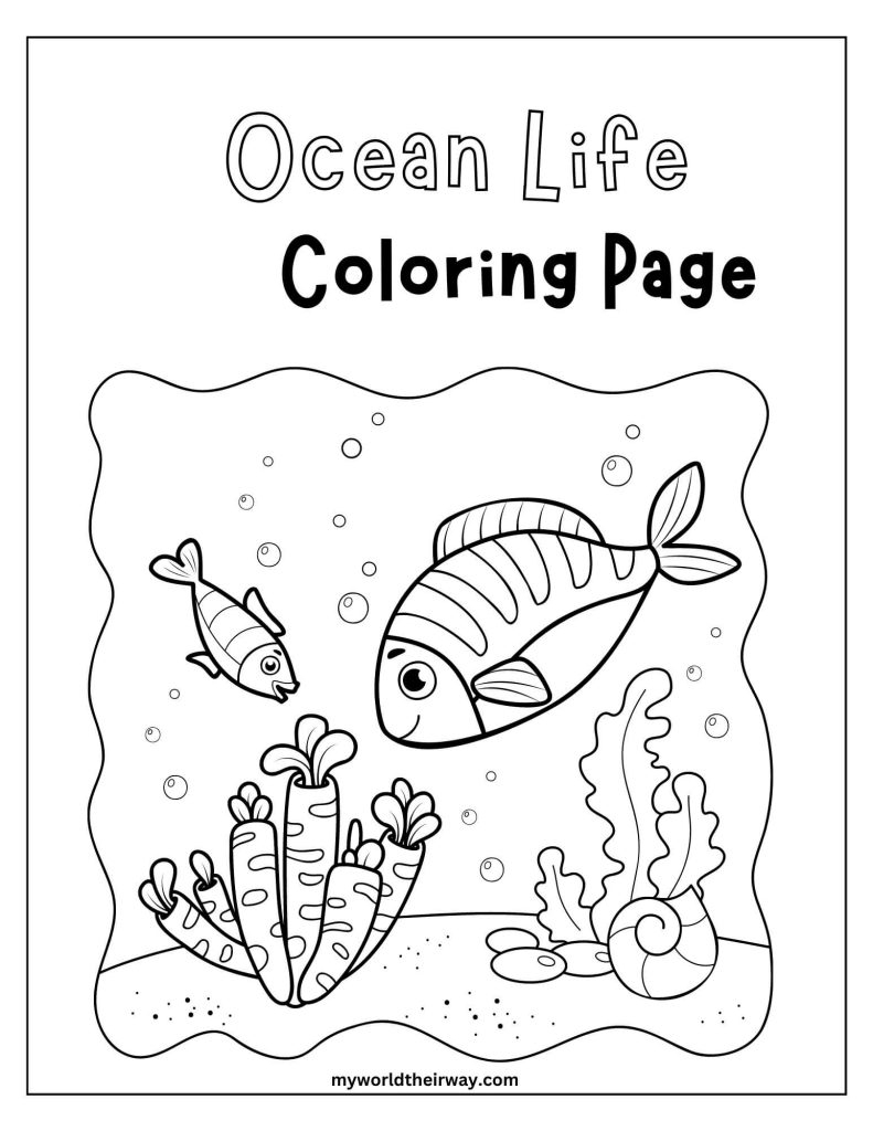 Ocean Coloring Pages Free