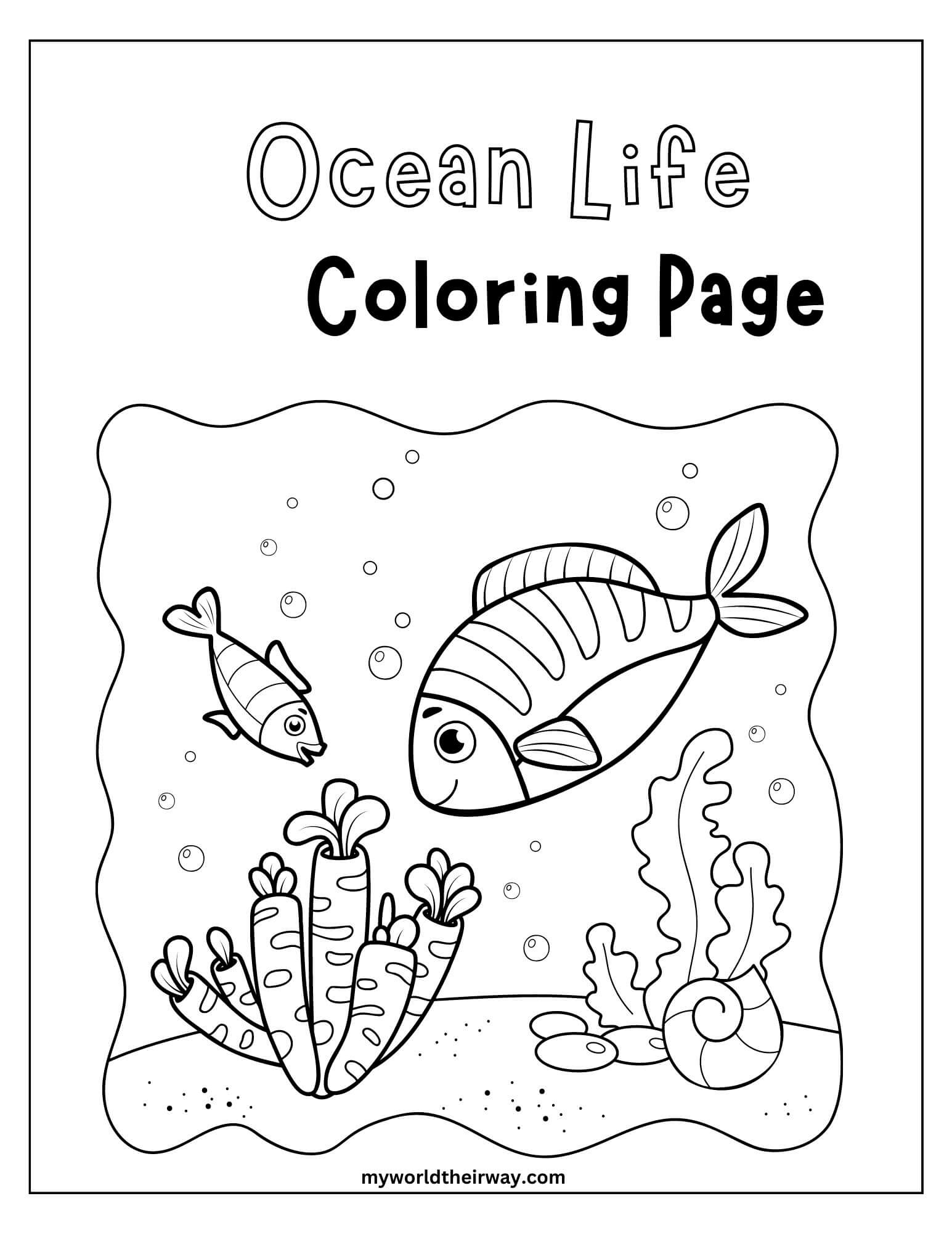 Ocean Coloring Pages Printable