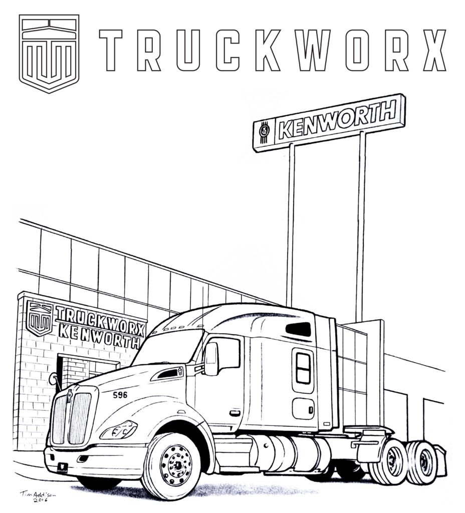 Printable Coloring Pages Trucks