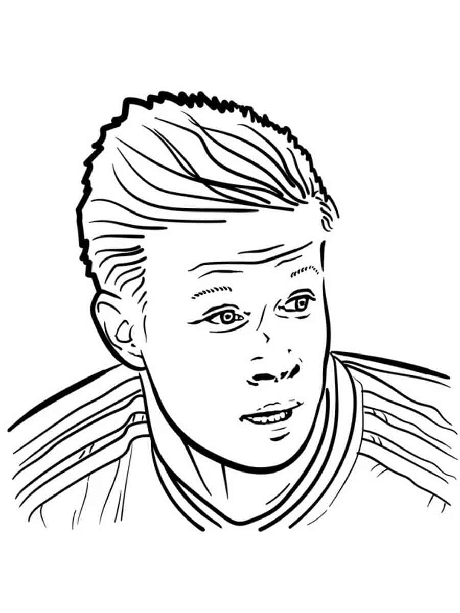 Drawing Of Kevin De Bruyne Coloring Page Download Print Or Color Online For Free