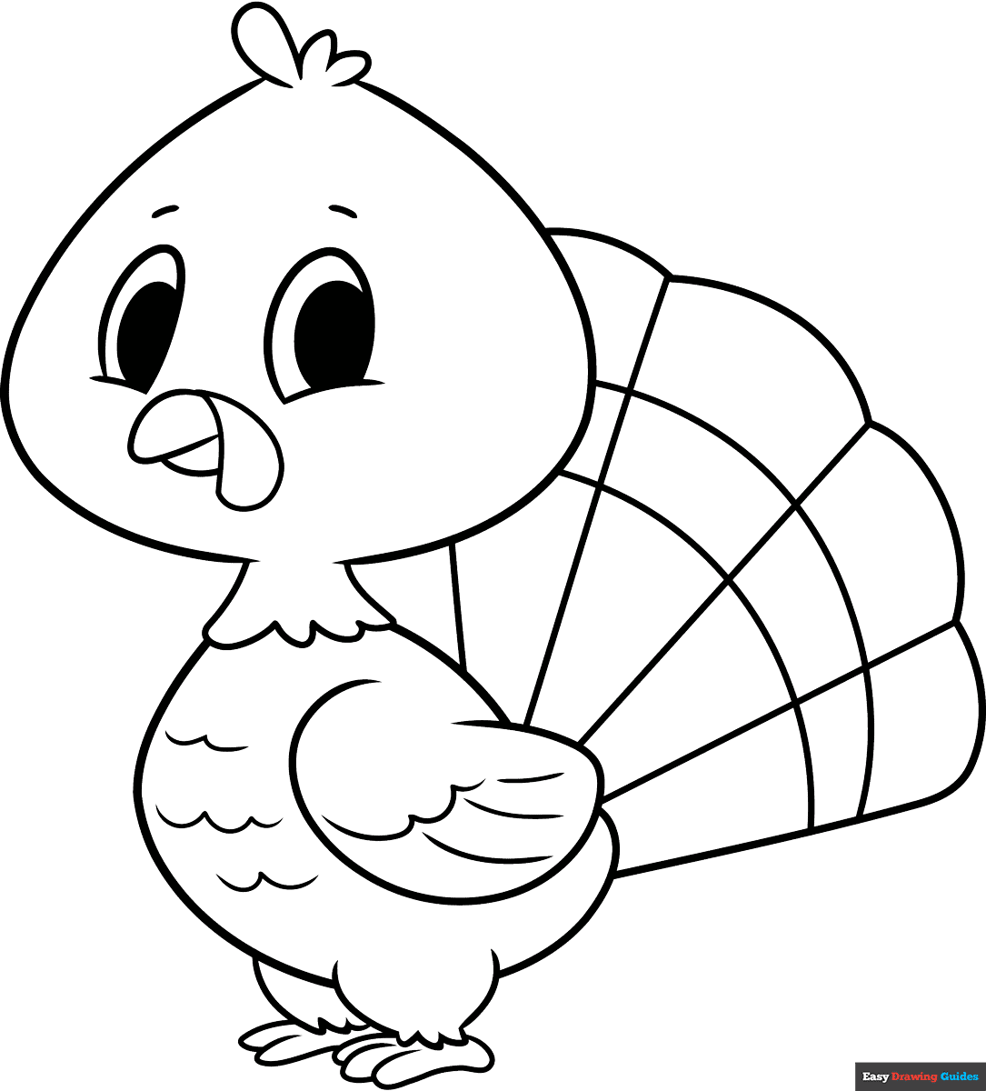 Coloring Pages Of Turkeys Free