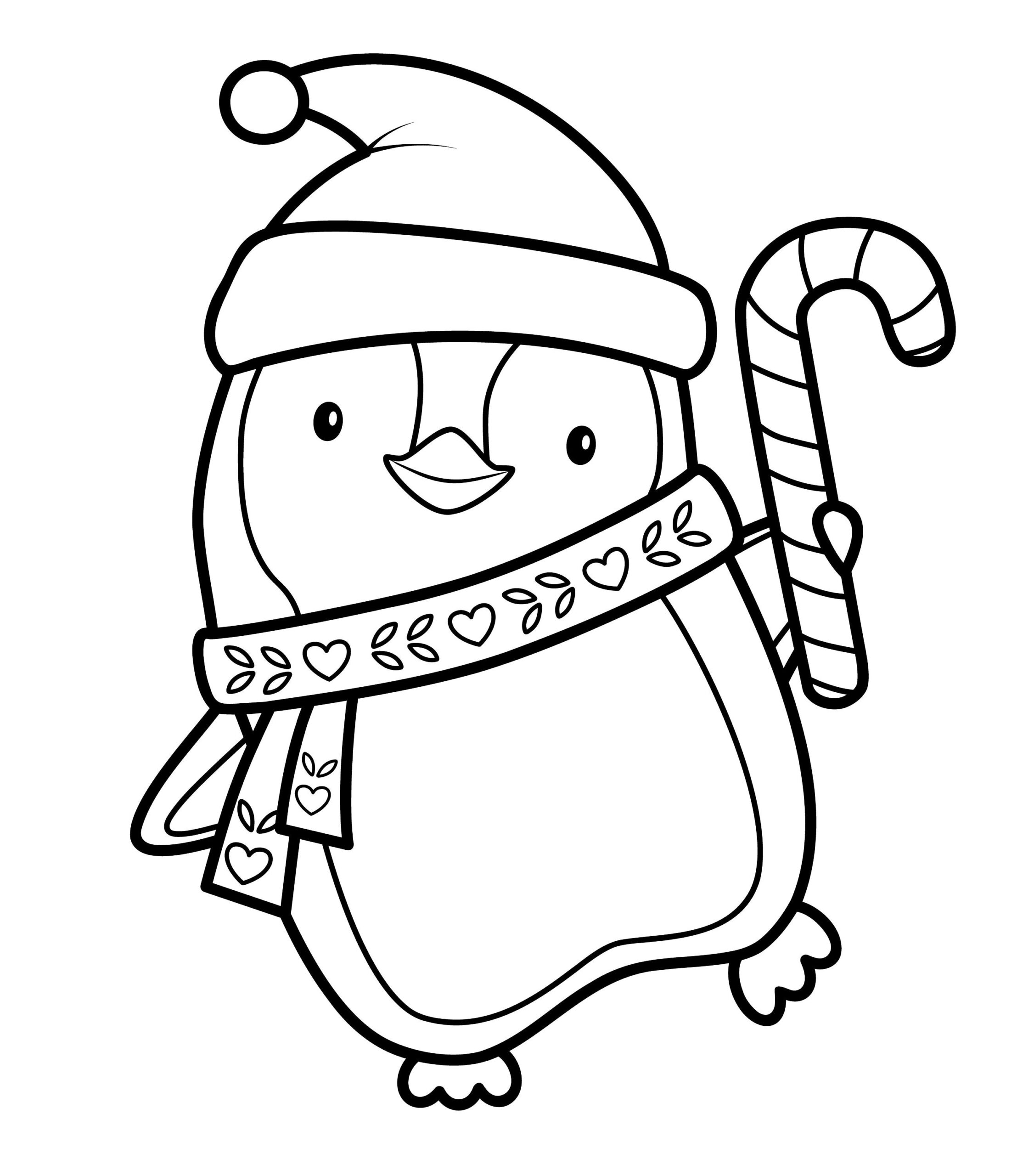 Easy Cute Christmas Coloring Book 10 page Printable For Kids Adults Festive Holiday Digital Download Santa Gingerbread Angel Etsy Israel