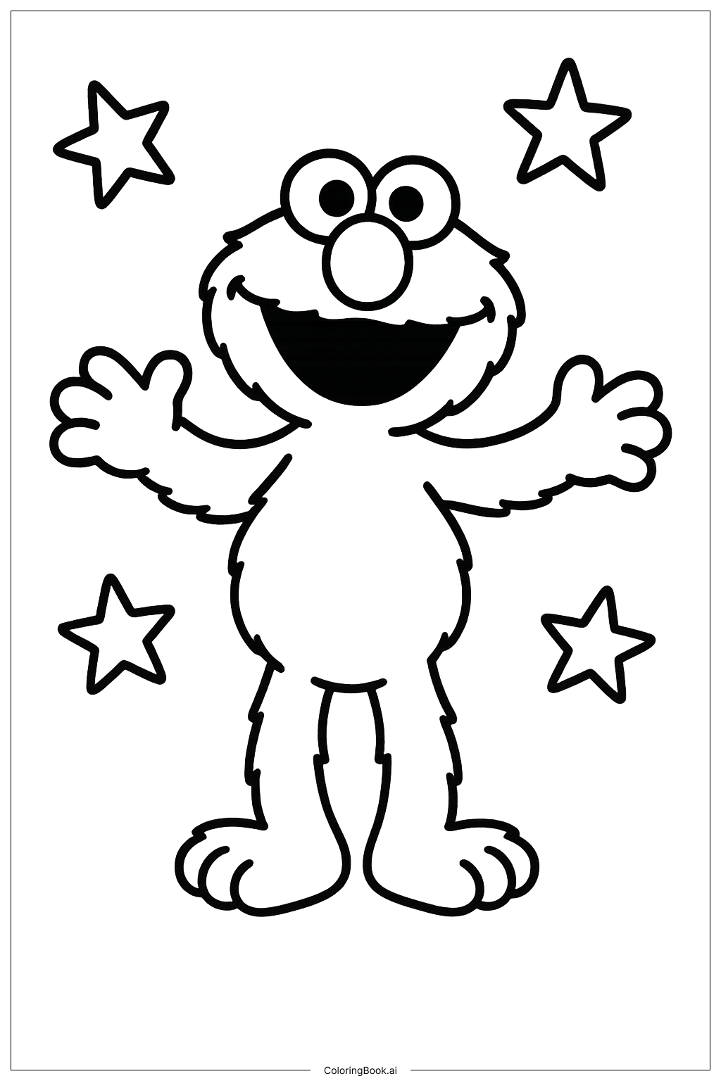Printable Elmo Coloring Pages