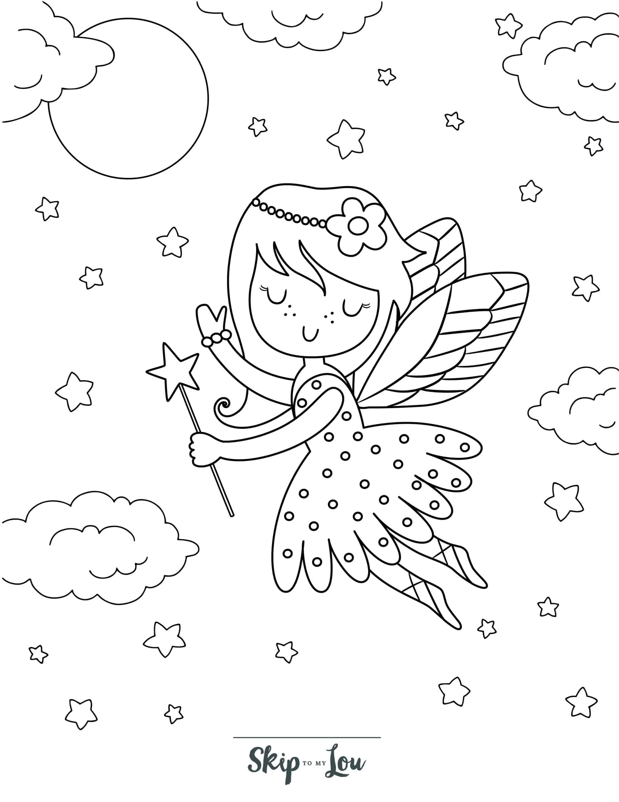 Fairy Coloring Pages Free Printable