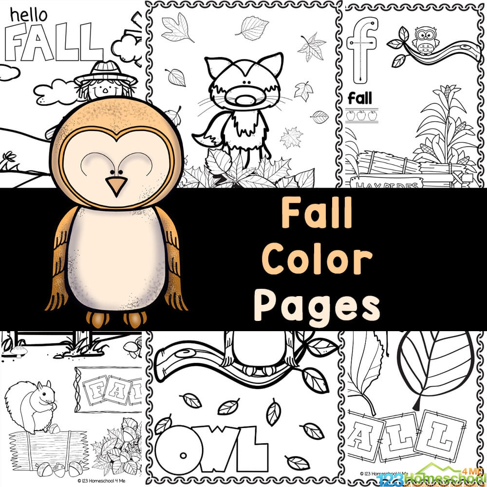 Autumn Coloring Pages Free Printable