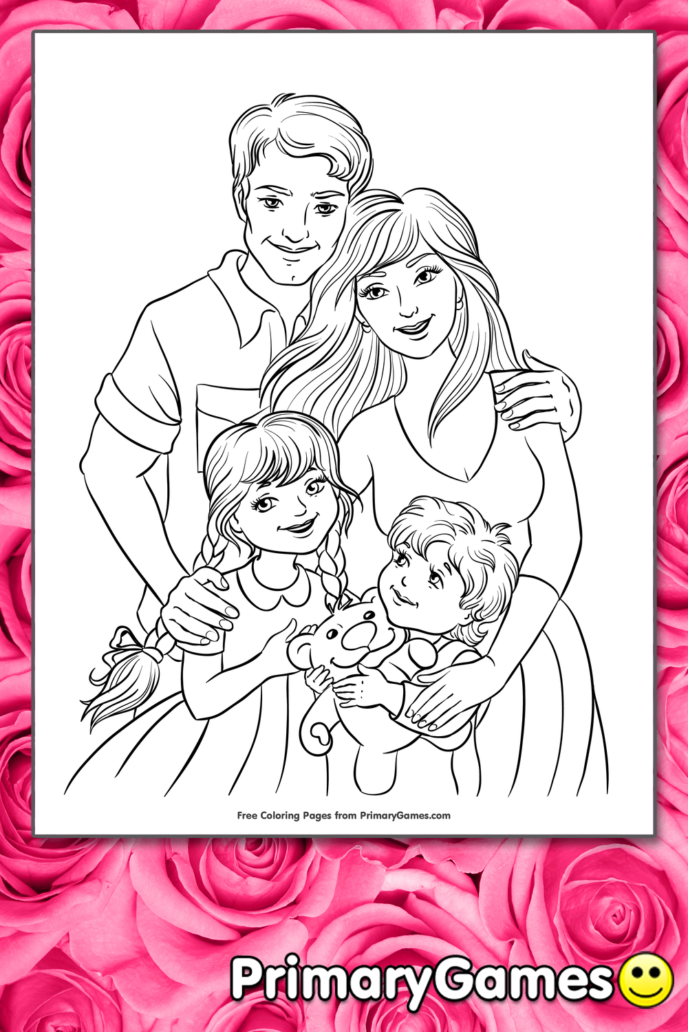 Printable Family Coloring Pages