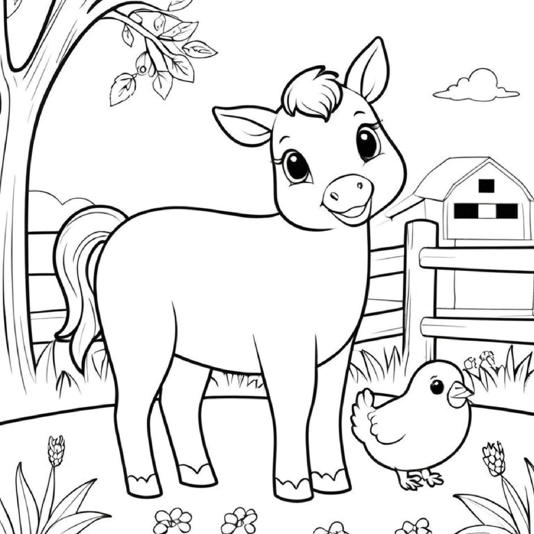 Farm Animals Coloring Pages A Barnyard Adventure Made By Teachers