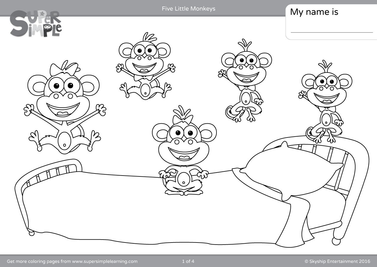 Monkey Coloring Pages Printable
