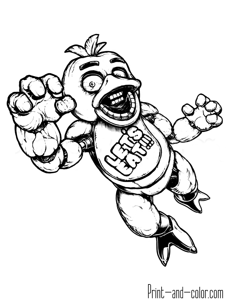 Five Nights At Freddy s Coloring Pages Print And Color