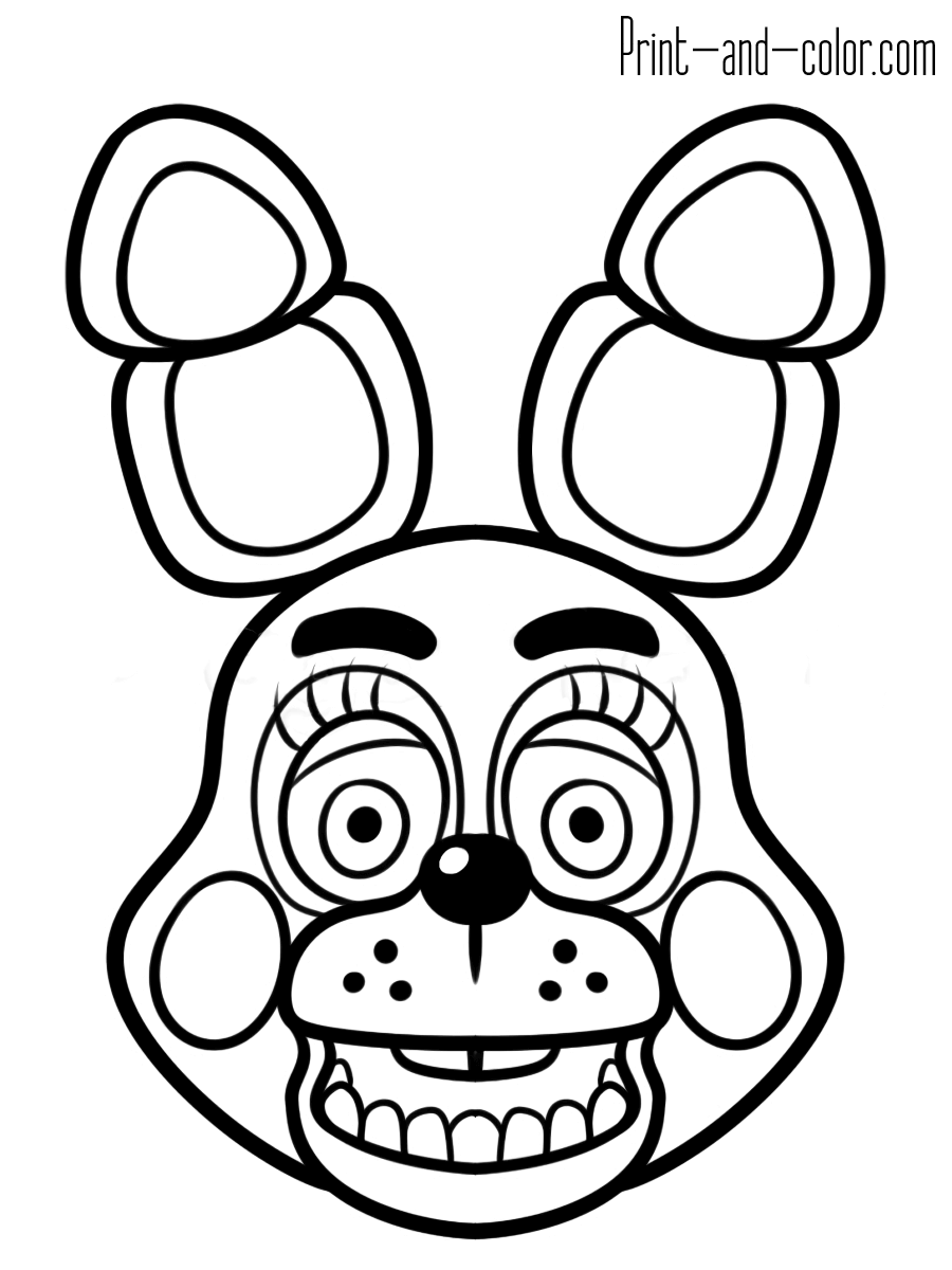 5 Nights At Freddy's Printable Coloring Pages