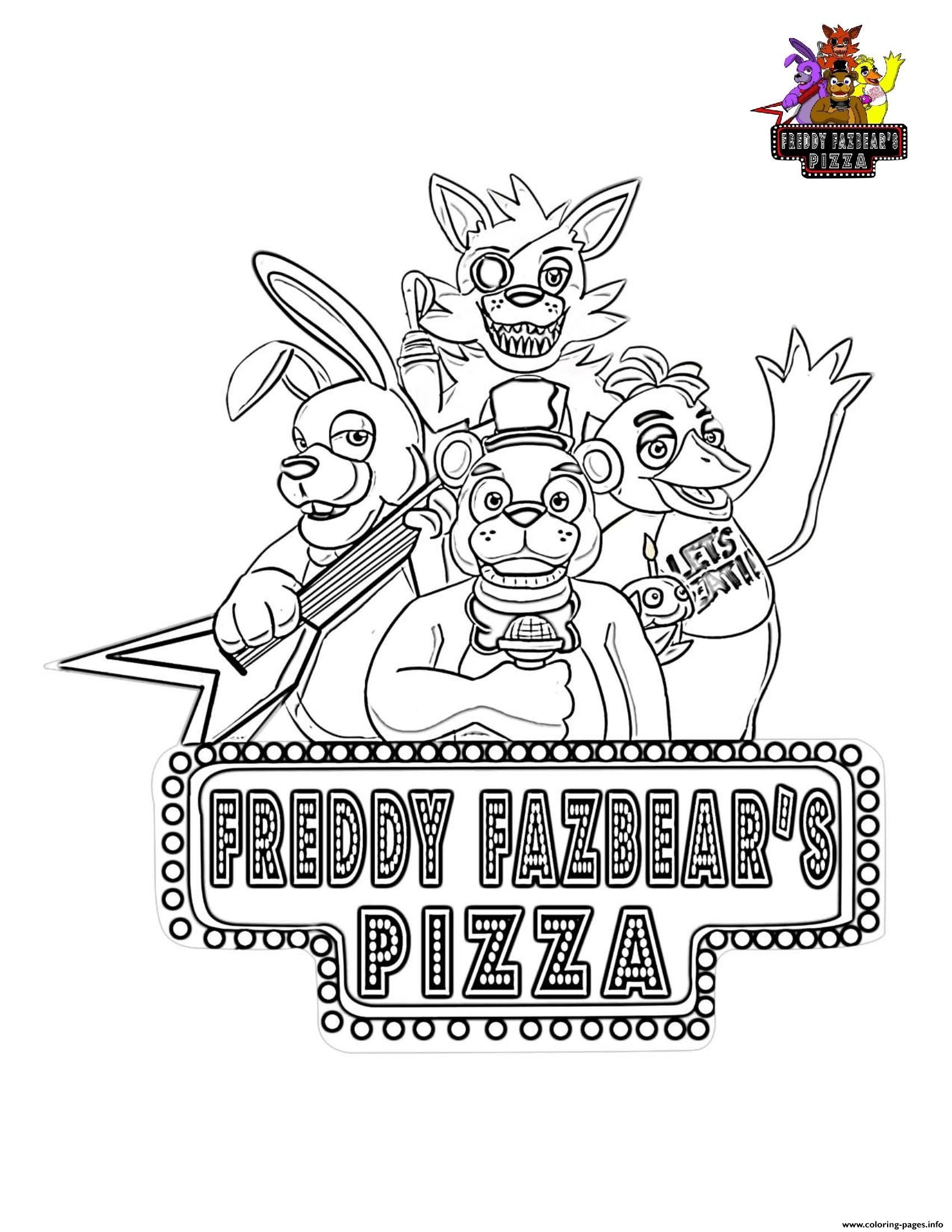 Fnaf Coloring Pages Coloring Pages Free Coloring Pages