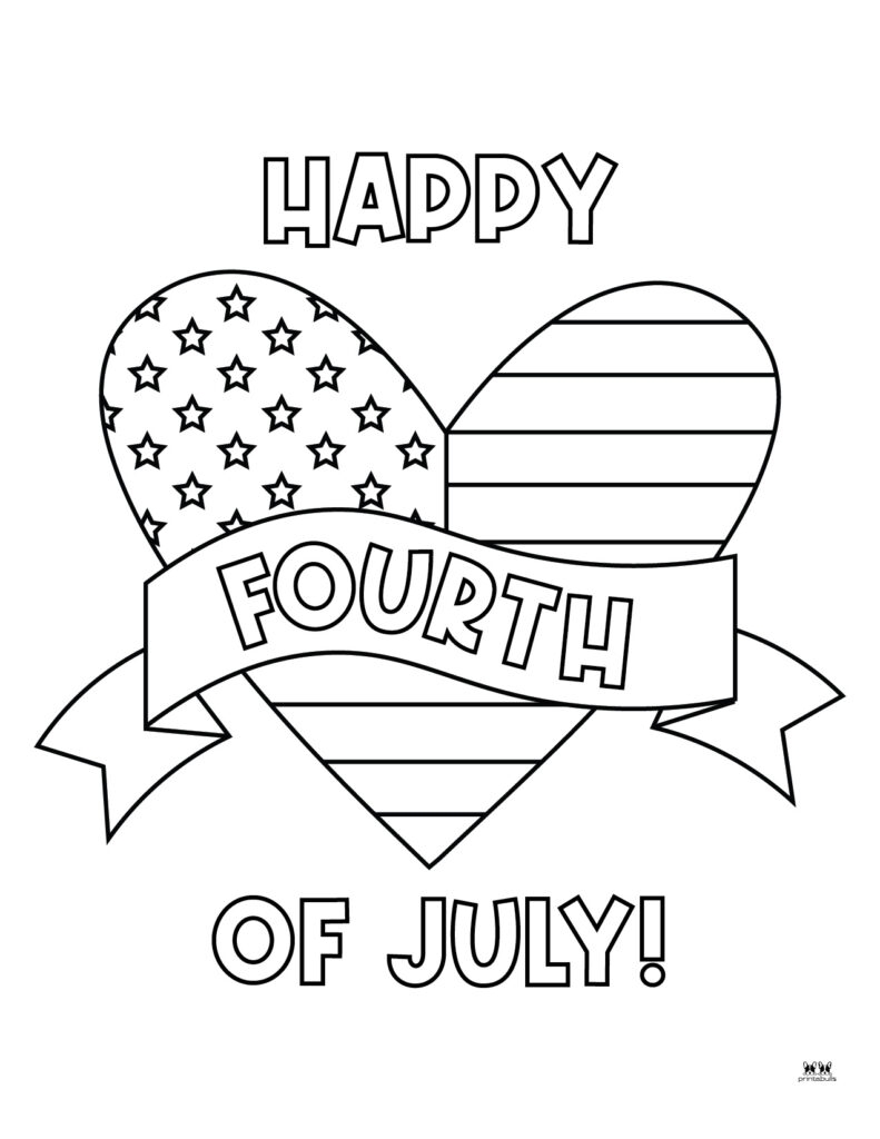 Printable July 4th Coloring Pages