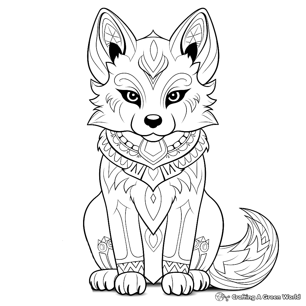 Fox For Adults Coloring Pages Free Printable 