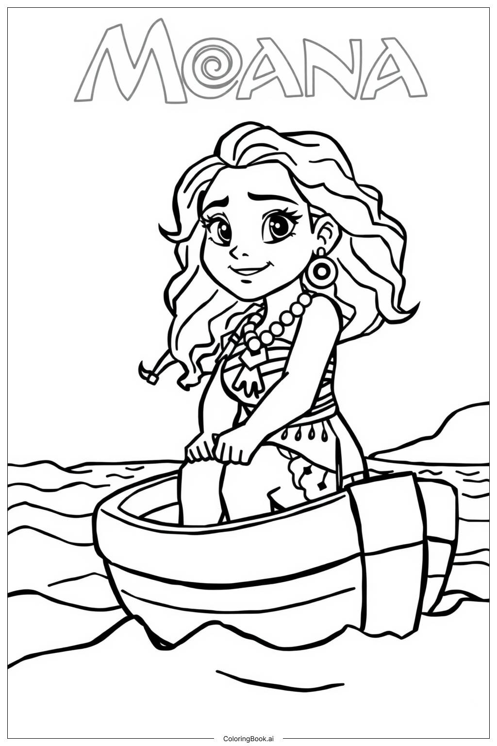 Moana Coloring Pages Free Printable