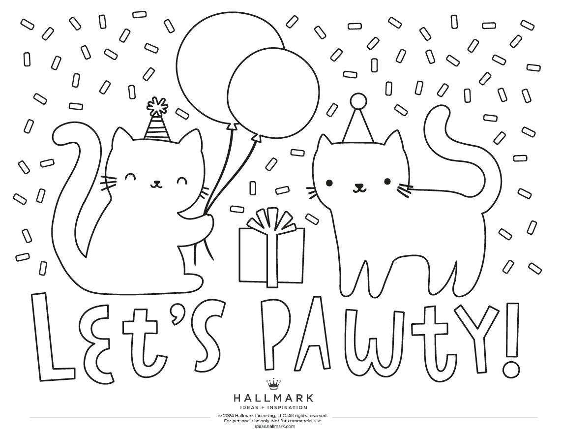 Printable Coloring Pages For Birthdays