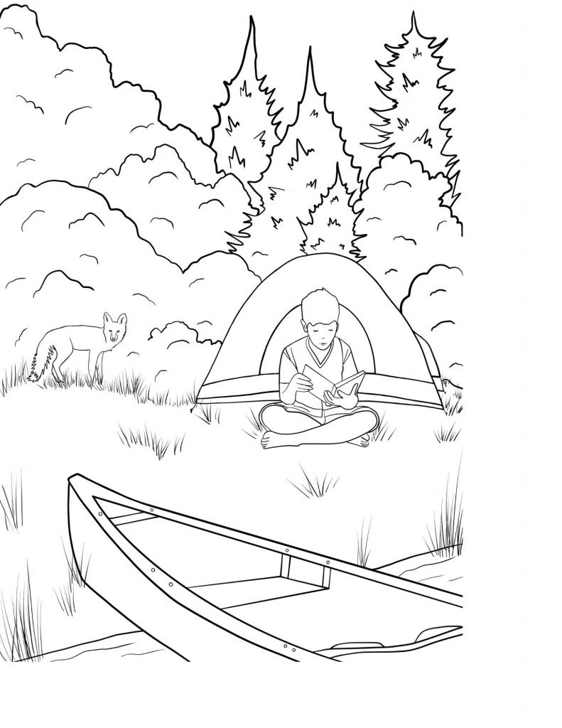 FREE Camping Coloring Pages Adventure Travel Family