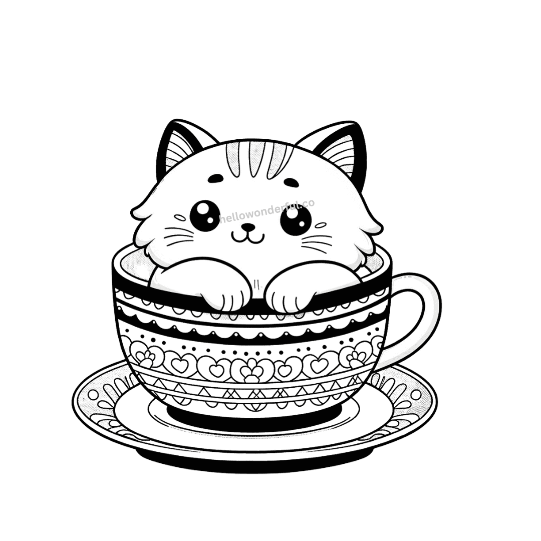 Free Cat Coloring Pages With Printable Templates