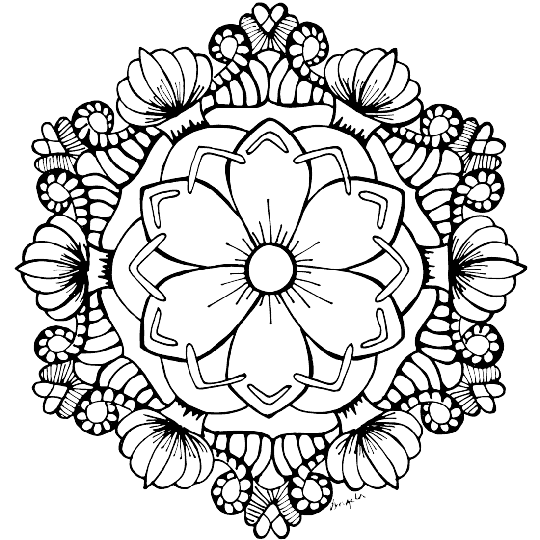 Mandala Free Coloring Pages