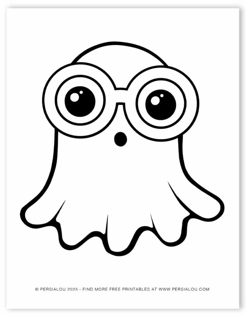 Ghost Printable Coloring Pages