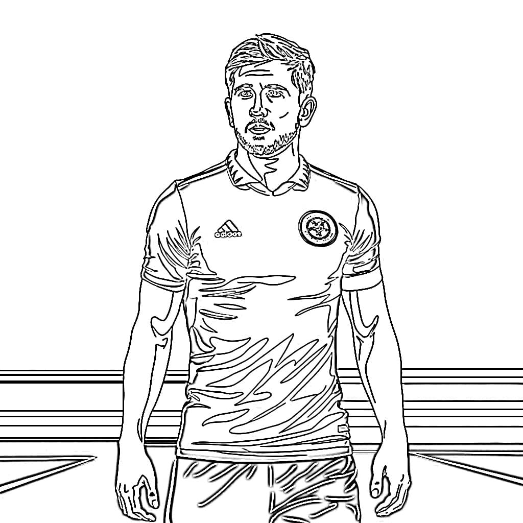 Free Drawing Of Harry Maguire Coloring Page Download Print Or Color Online For Free