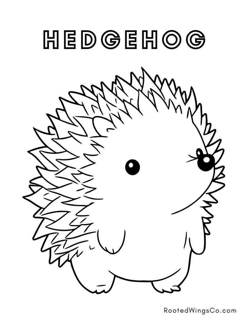 Free Fall Animal Coloring Pages Rooted Wings Co