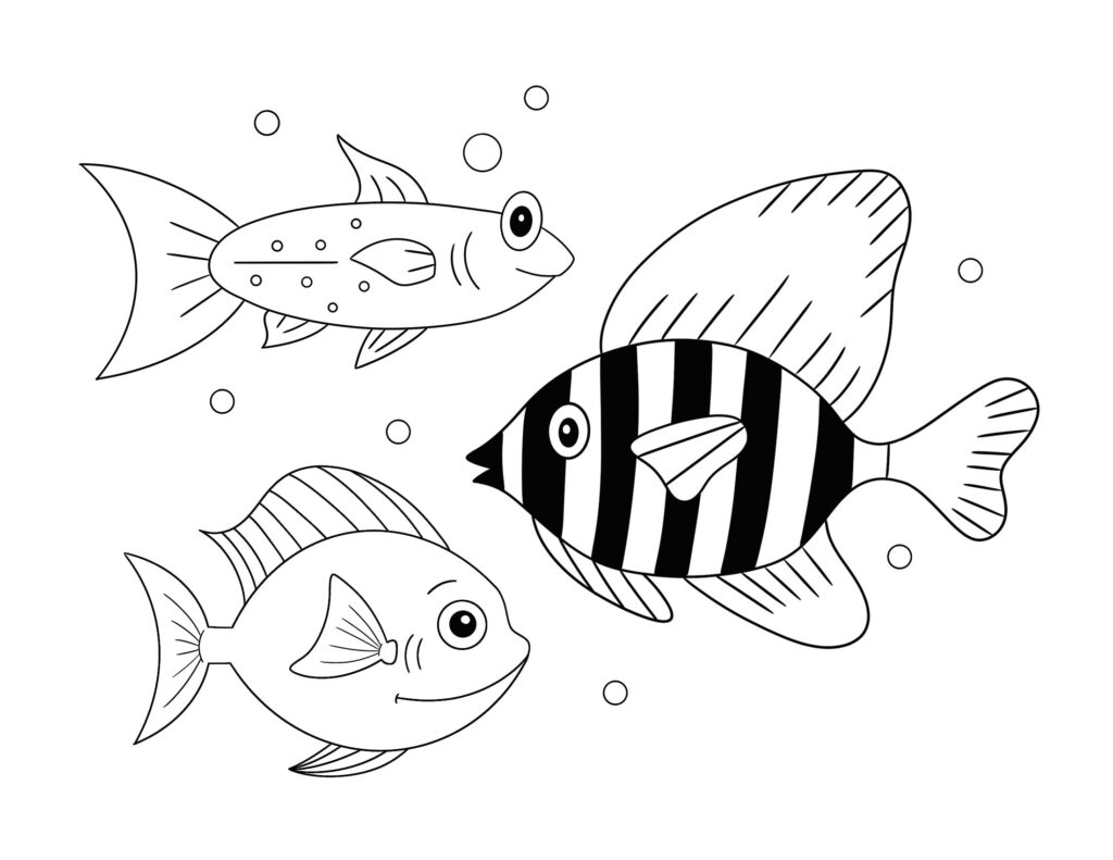 Free Coloring Fish Pages