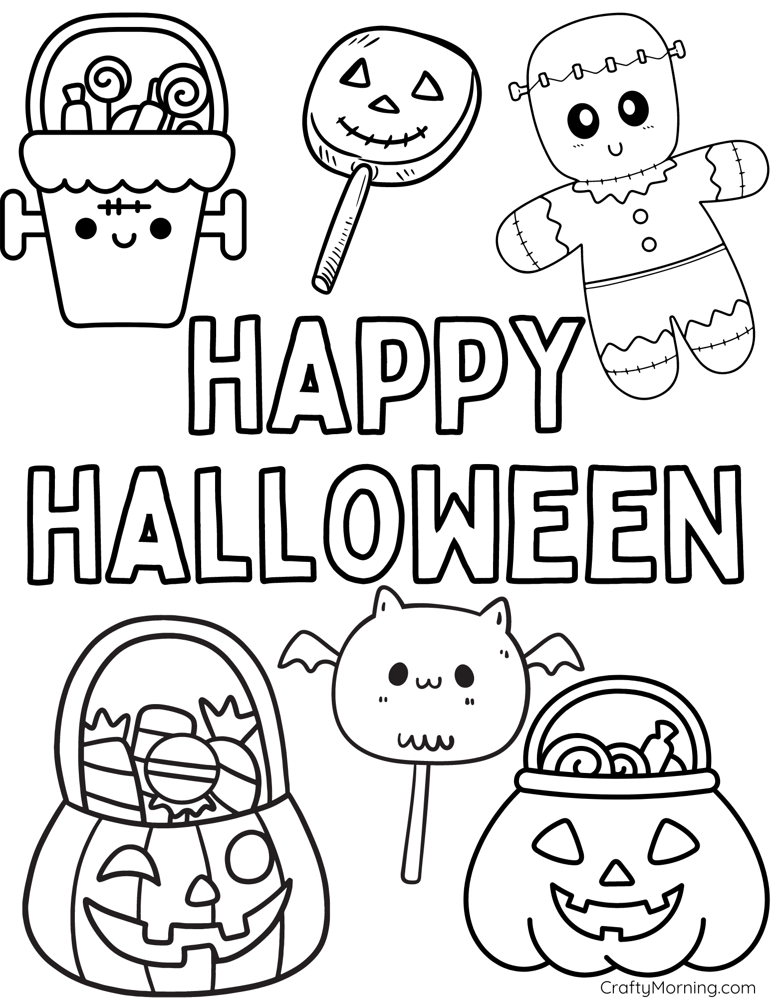 Free Halloween Coloring Pages To Print Crafty Morning