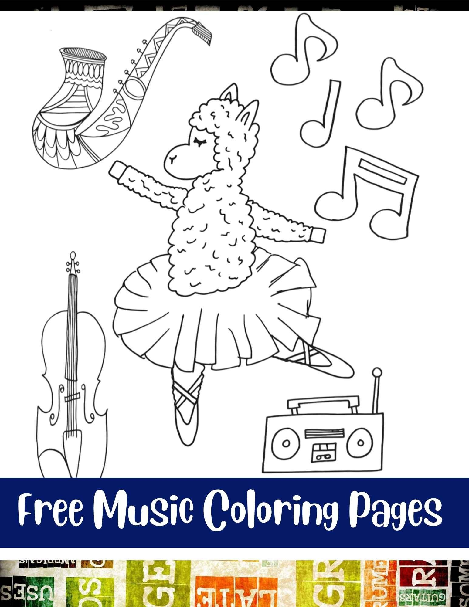 Free Music Coloring Pages Stevie Doodles