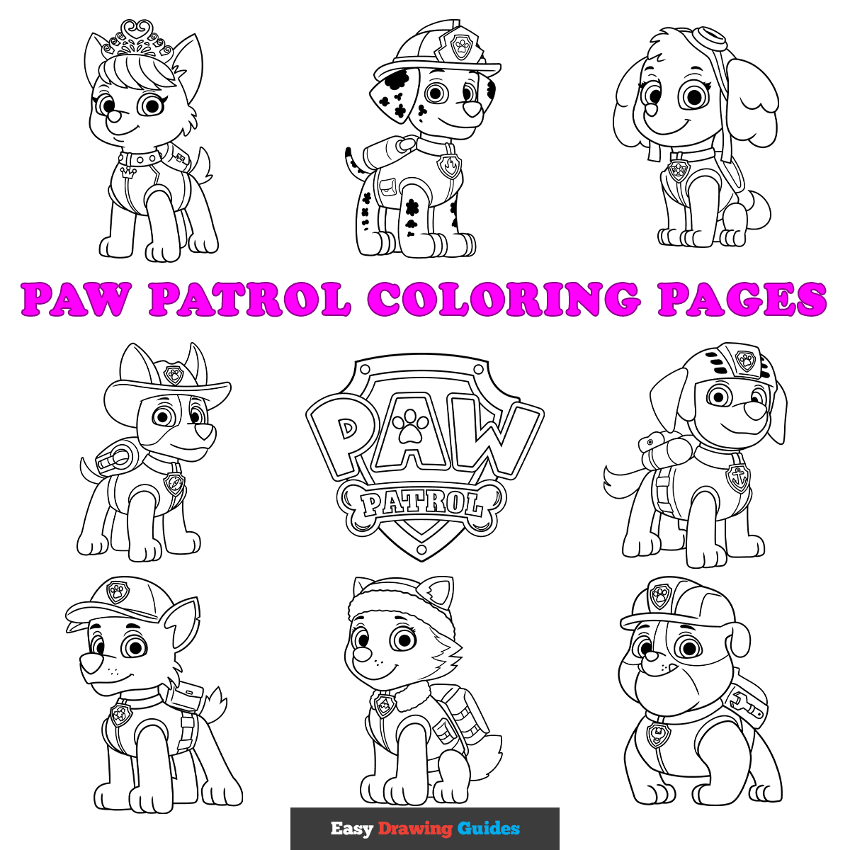 Paw Patrol Free Printable Coloring Pages