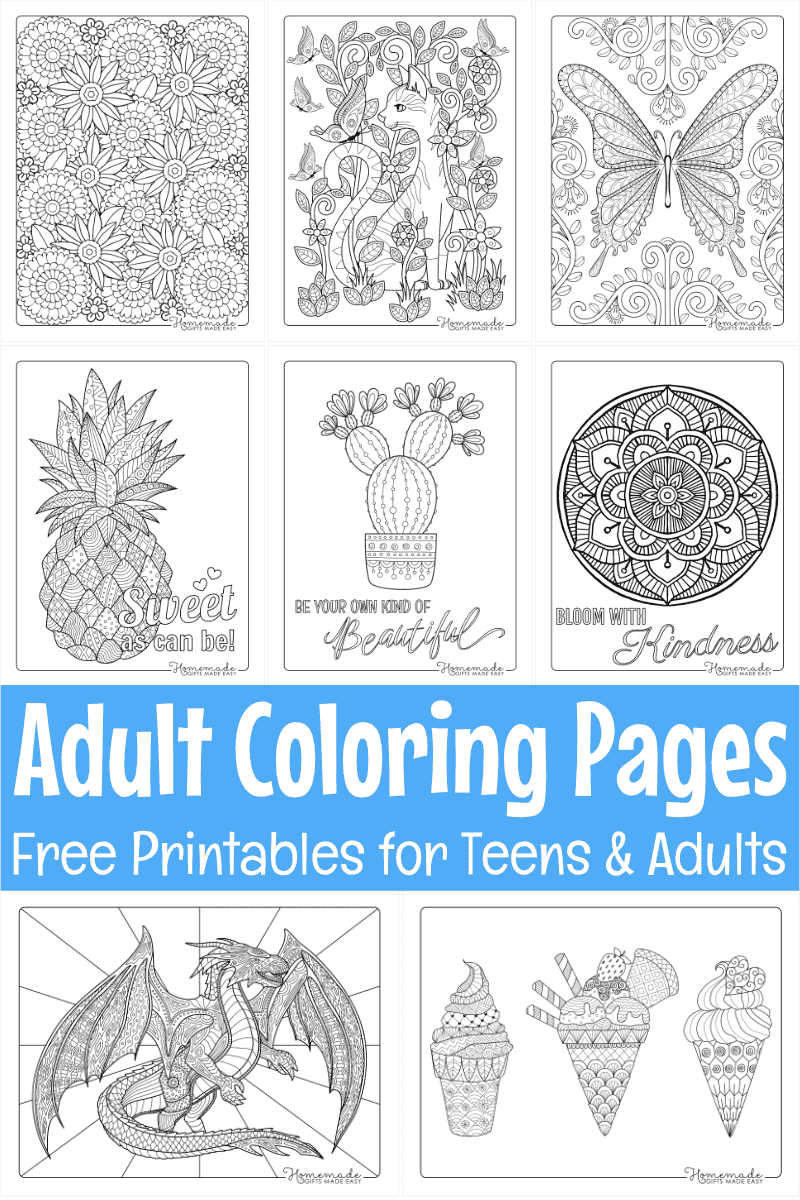 Adult Coloring Pages Free Print
