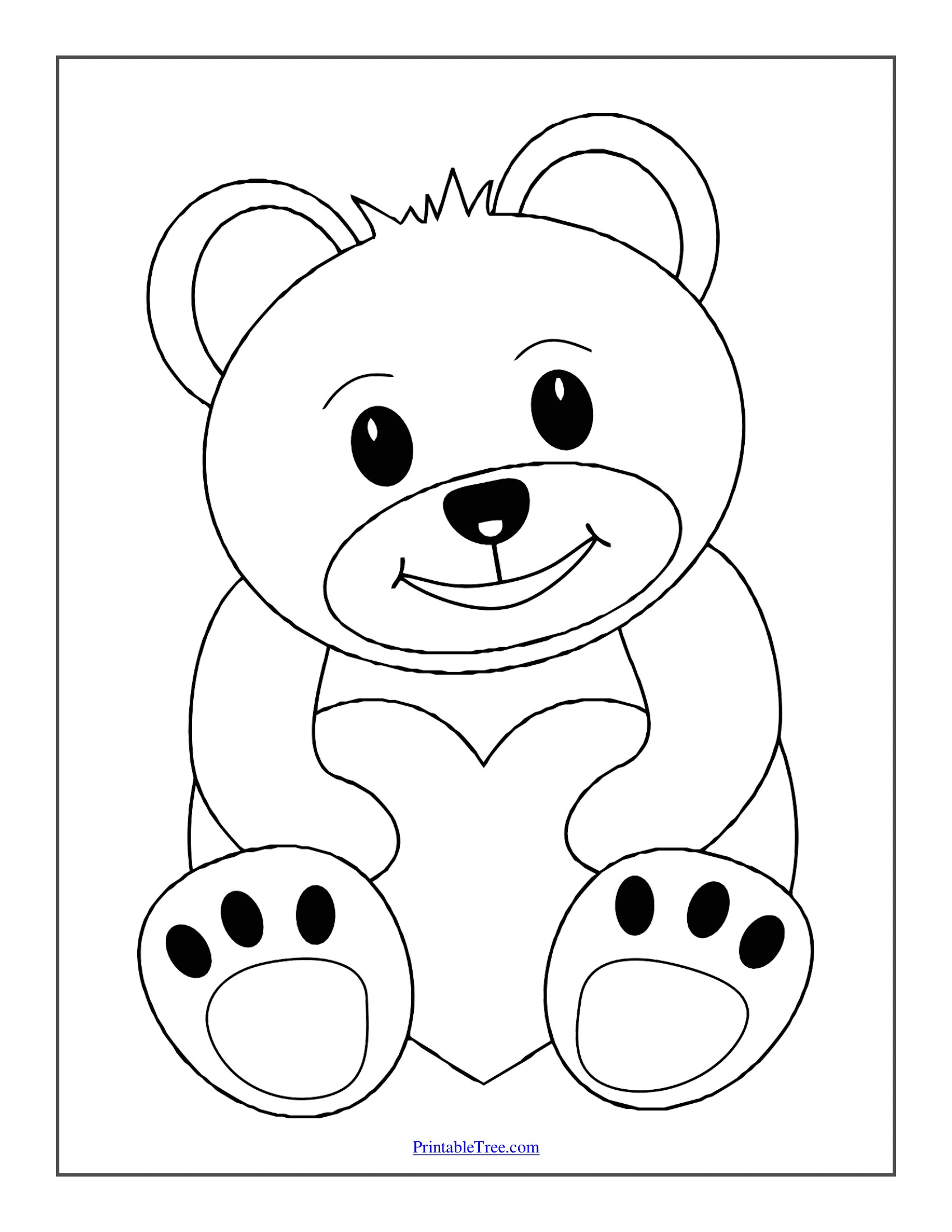 Printable Bear Coloring Pages