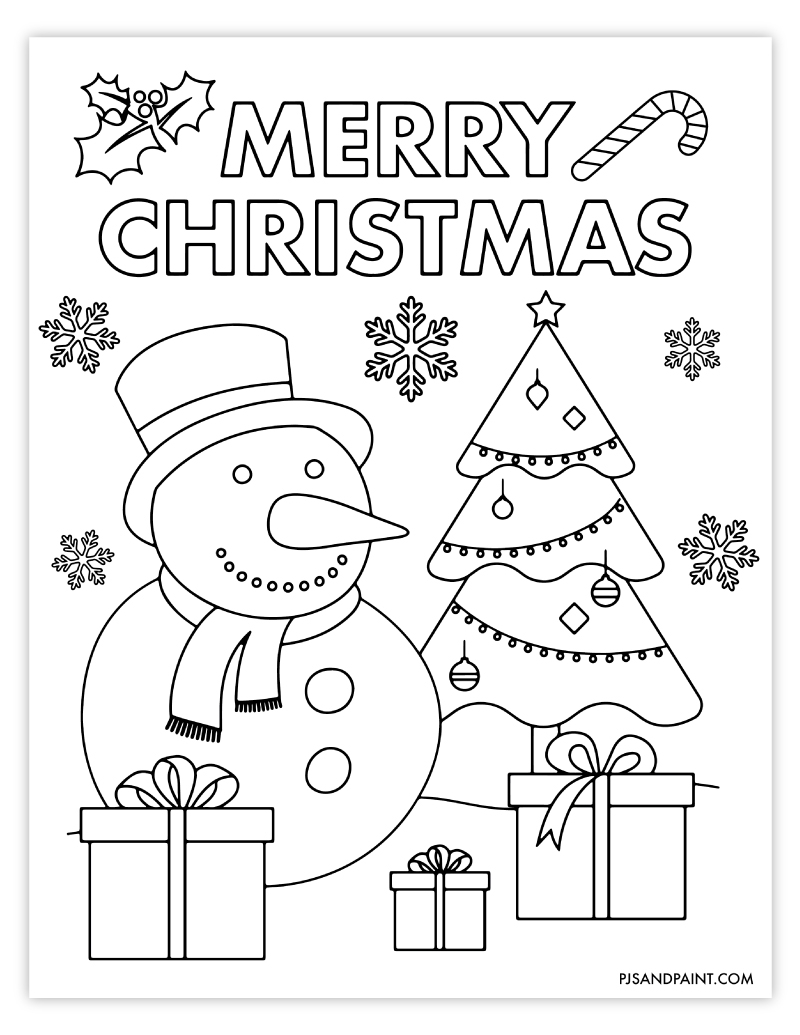 Printable Christmas Coloring Pages Free